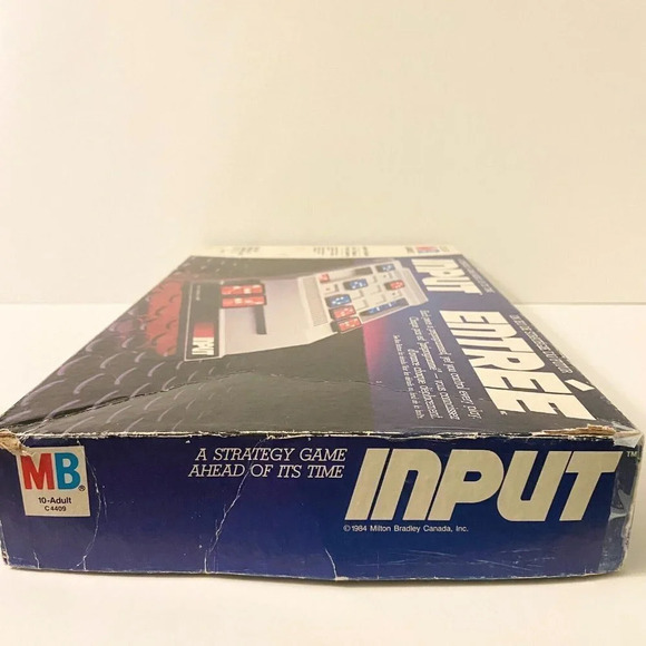 Vintage 1984 Input Milton Bradley Strategy Board Game Bilingual  Complete - Picture 16 of 16